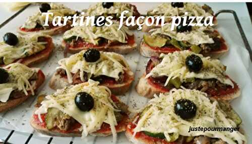 Tartines façon pizza