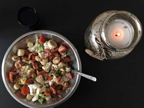 Recipe Salad Shrimps fresh // Salade Fraîcheur crevettes recette • Justine Cuisine   •   Share the food, share the love !