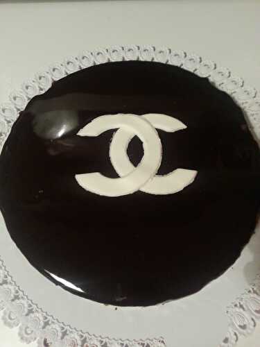 Bavarois mousse chocolat, biscuit spéculoos "Chanel"