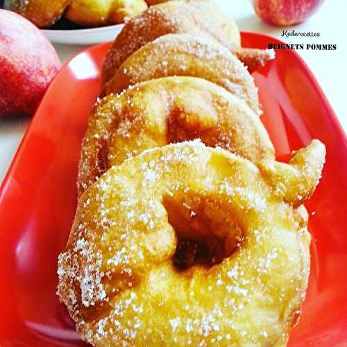 Beignets aux pommes (sans repos de la pâte)