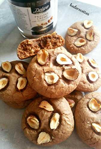 Biscuits cookies à la pâte de Praliné