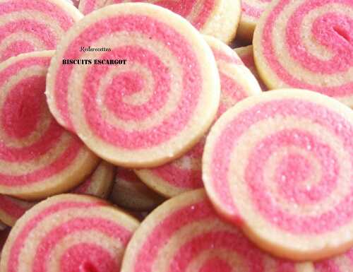 Biscuits escargot vanille, fraise