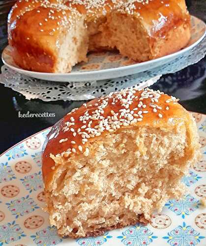 Brioche à la farine complète, fleur d'oranger