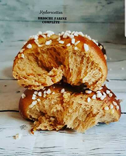 Brioche tressée à la farine complète