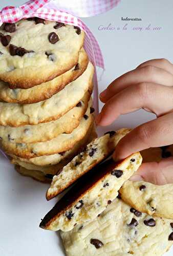 Cookies à la créme de coco et pépites de chocolat