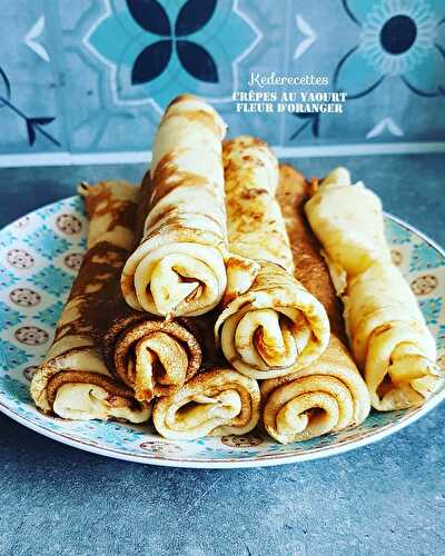 Crêpes au Yaourt et fleur d'oranger