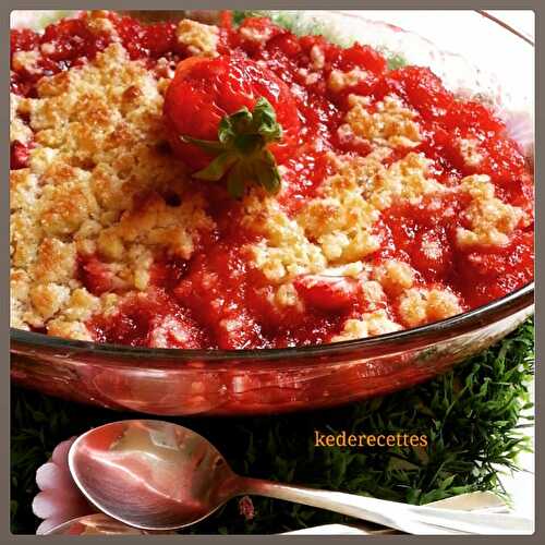 Crumble aux fraises