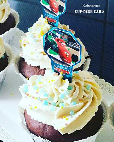 Cupcakes chocolat Car's