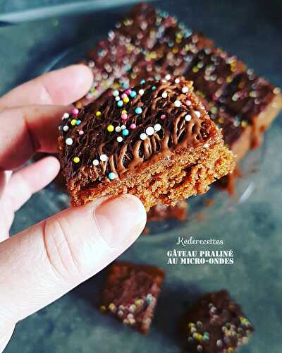 Gâteau Praliné au micro-ondes