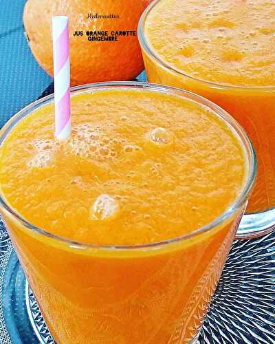 Jus Carotte, Orange et Gingembre