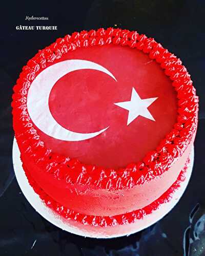 Layer cake drapeau Turquie