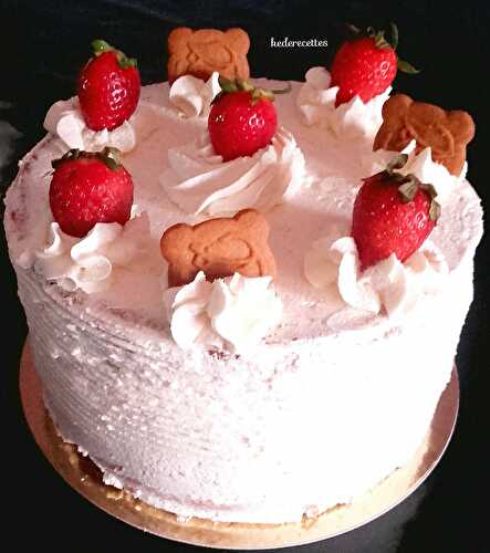 Layer Cake fraise, spéculoos