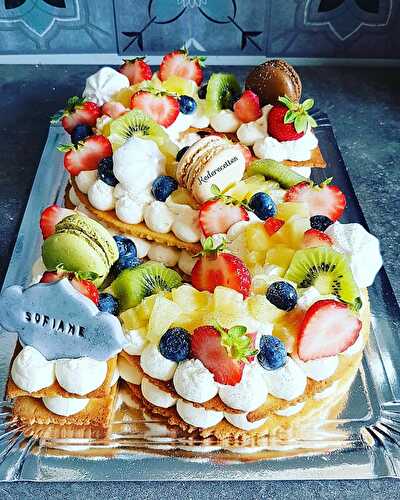 Letter Cake S tutti frutti  - kederecettes, bienvenue dans la cuisine de Vanessa