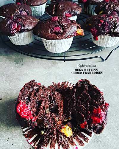 Méga Muffins chocolat Framboise