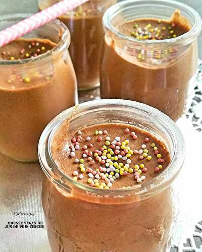 Mousse Vegan, au jus de Pois chiche