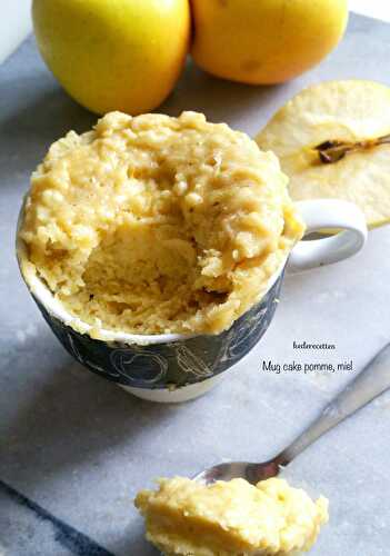 Mug cake pomme, miel