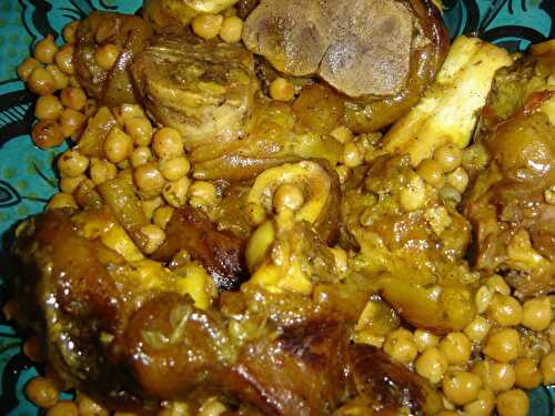 Pieds de veau aux pois chiches