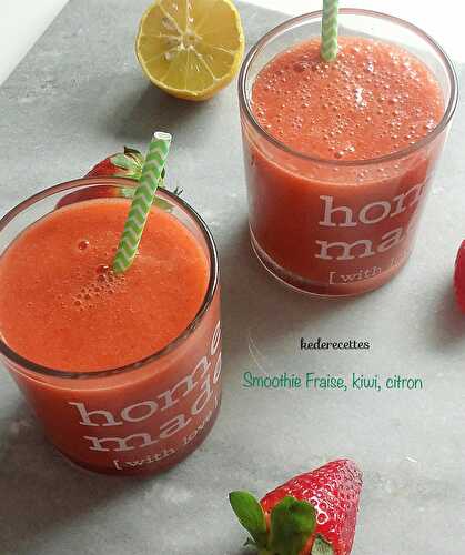 Smoothie Fraise, kiwi, citron