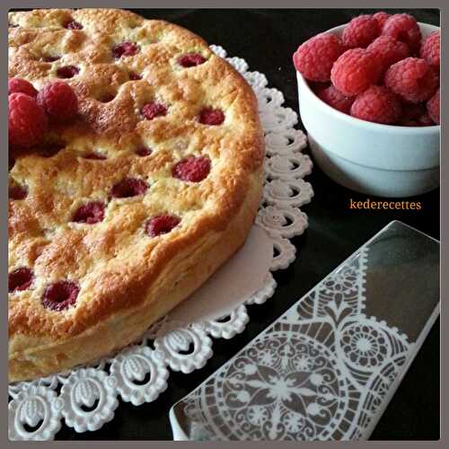 Tarte framboises, crème d'amande