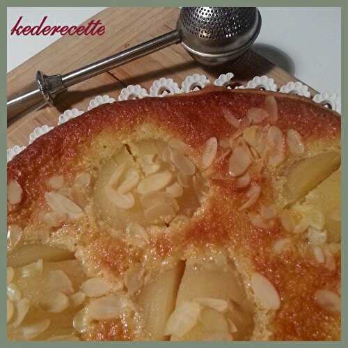 Tarte poire amandine, pour le Salon du Blog culinaire!