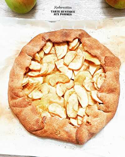 Tarte Rustique aux pommes à la farine semi compléte