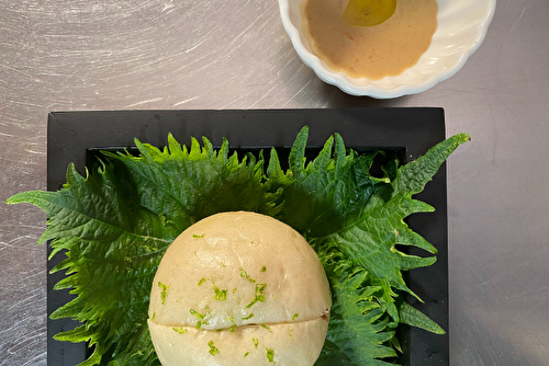 Baos au confit de canard et curry vert