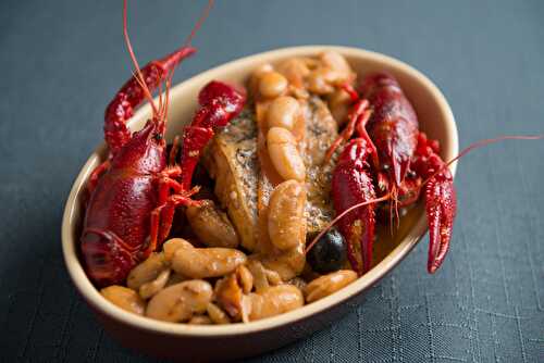 Cassolette de haricots tarbais aux écrevisses