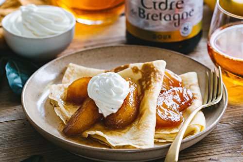 Crêpes aux pommes Tatin