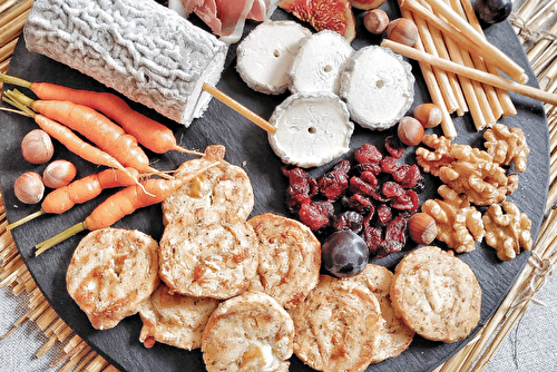 Sablés au chèvre Sainte Maure de Touraine AOP