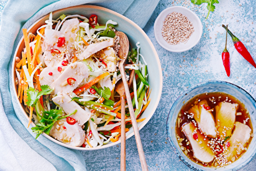 Salade vietnamienne légère au lapin