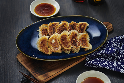 Gyoza sautés aux 3 sauces