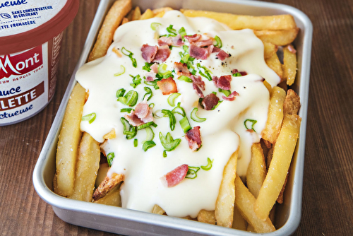 Loaded-fries sauce Raclette