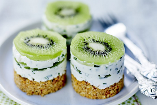 Petits cheesecakes salés aux kiwis de l’Adour IGP Oscar®