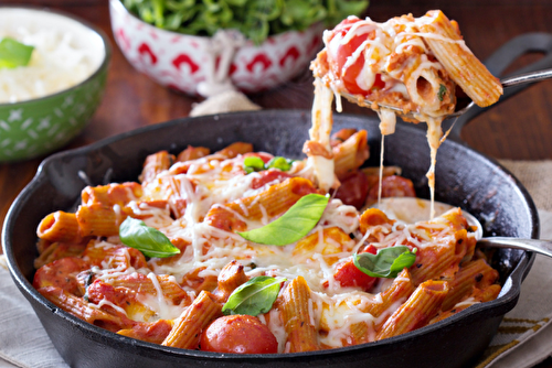 Rigatoni aux tomates et à la ricotta