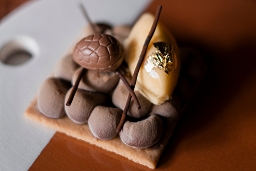 Sablé chocolat orange et praliné noisettes