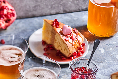 Gâteau à la grenade à accompagner d’un cidre sec et charpenté