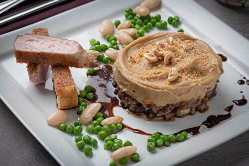 Parmentier de haricots Tarbais au porc Noir de Bigorre