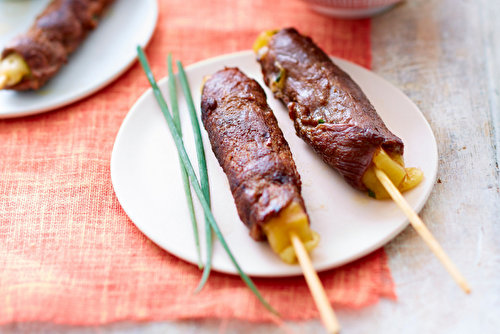 Yakitori de boeuf au gruyère AOP suisse