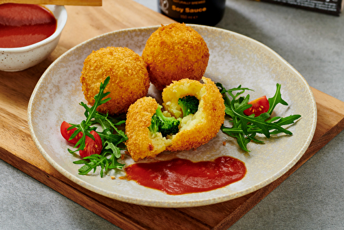 Croquettes de légumes à la sauce soja à la tomate