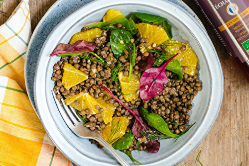 Salade de lentilles à l’orange