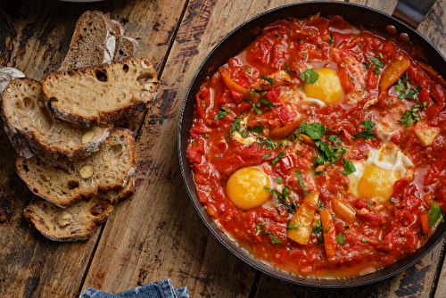 Shakshouka de tomates Romaine Savéol