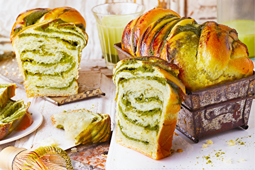 Babka lait et matcha