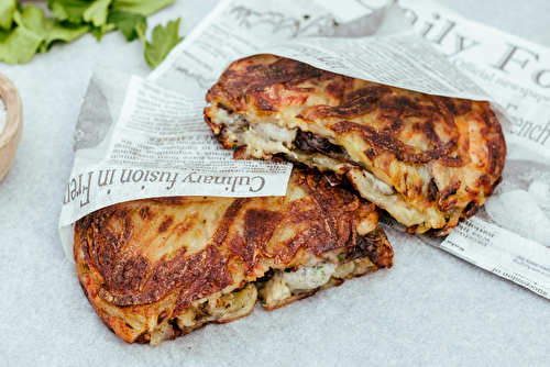 Galettes de pommes de terre à l’effiloché de dinde