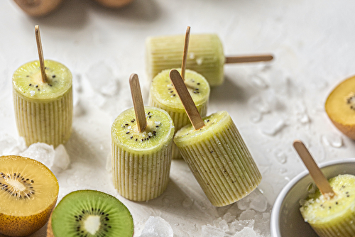 Glace au kiwi et au citron vert