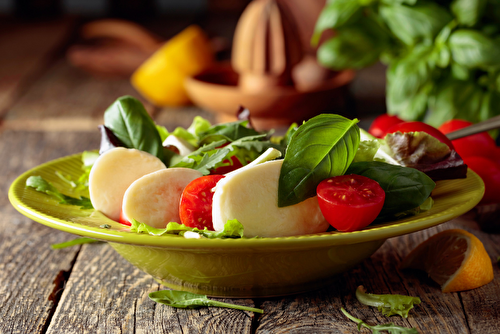 Salade de roquette à la mozzarella