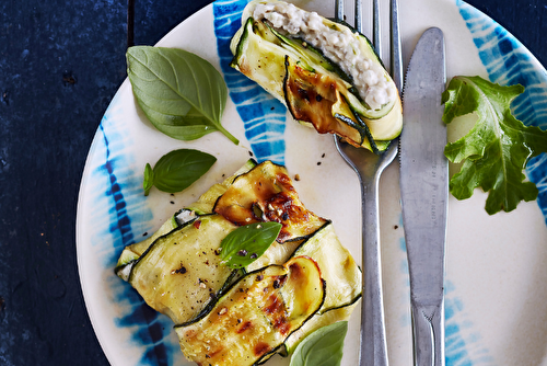 Pressé de courgettes et aubergines au fromage frais