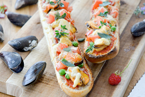 Tartines gratinées aux moules de bouchot de la Baie du Mont-Saint-Michel