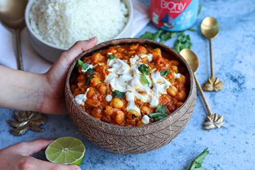 Curry de pois chiches au lait de coco