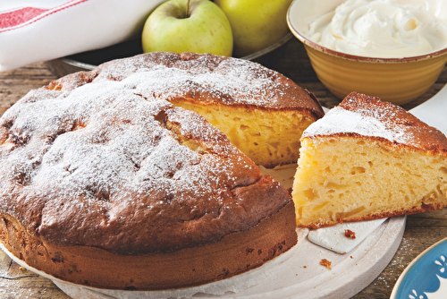 Gâteau aux pommes et mascarpone