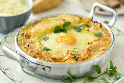 Gratin de Ratte du Touquet à l’oeuf